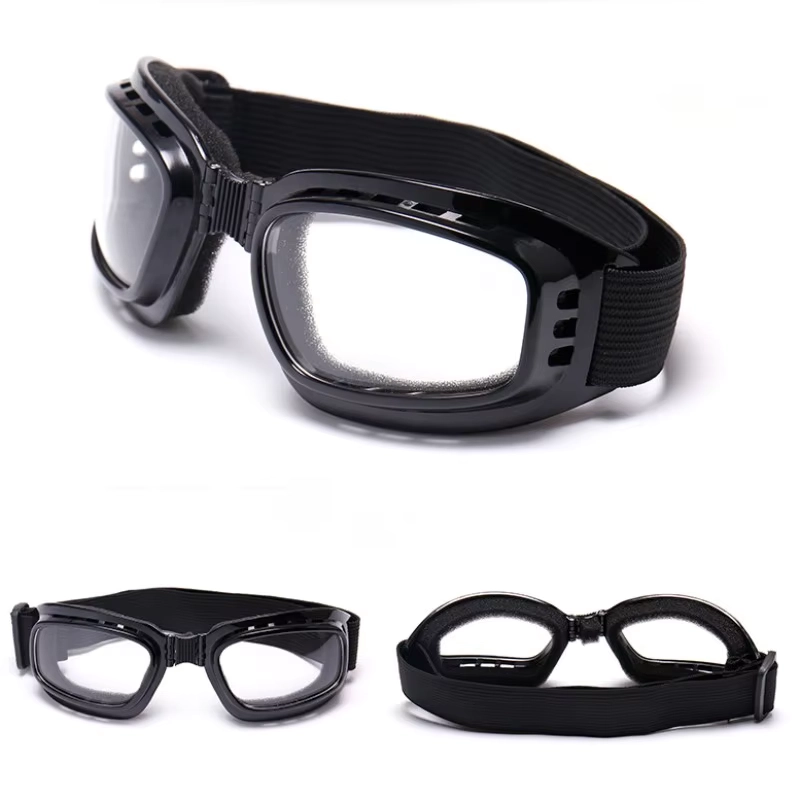 Windproof Anti-Fog Ski Goggles with Wide View, Adjustable Headband
