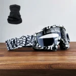 Black Pattern White Frame Transparent Sheet And Headscarf