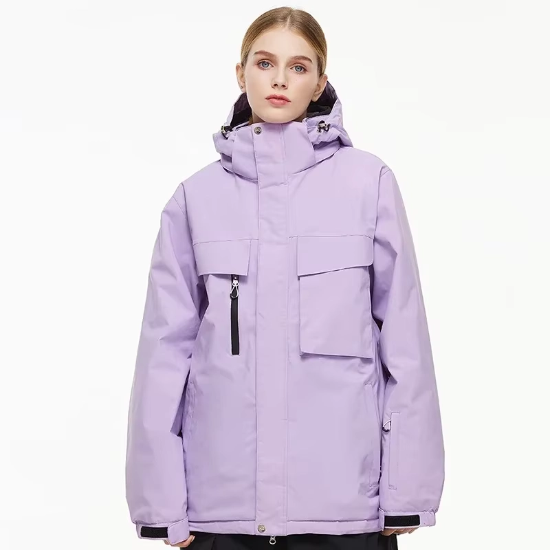 Women’s Hooded Waterproof Ski Jacket with Breathable Windproof Warmth, True-to-Size Fit