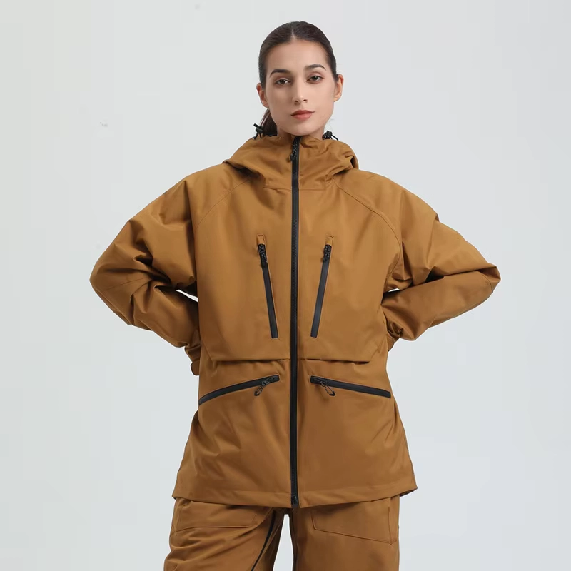 Women’s 15000 Waterproof Hooded Ski Jacket with 10000 Breathability, Warm Snowboard Coverage