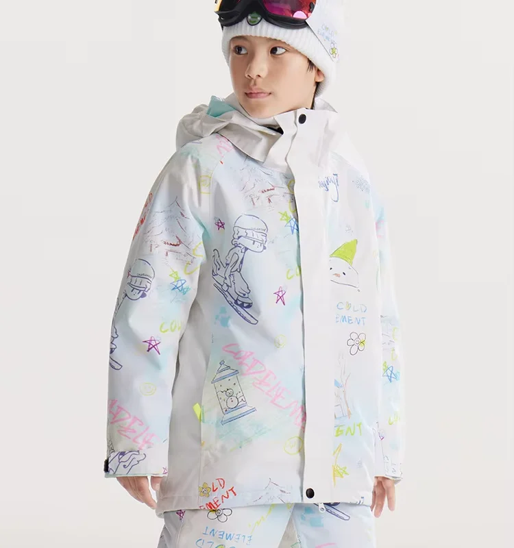 Kids Waterproof Ski Suit Set with Warm Snow Jacket, Snow Pants and True-to-Size Fit