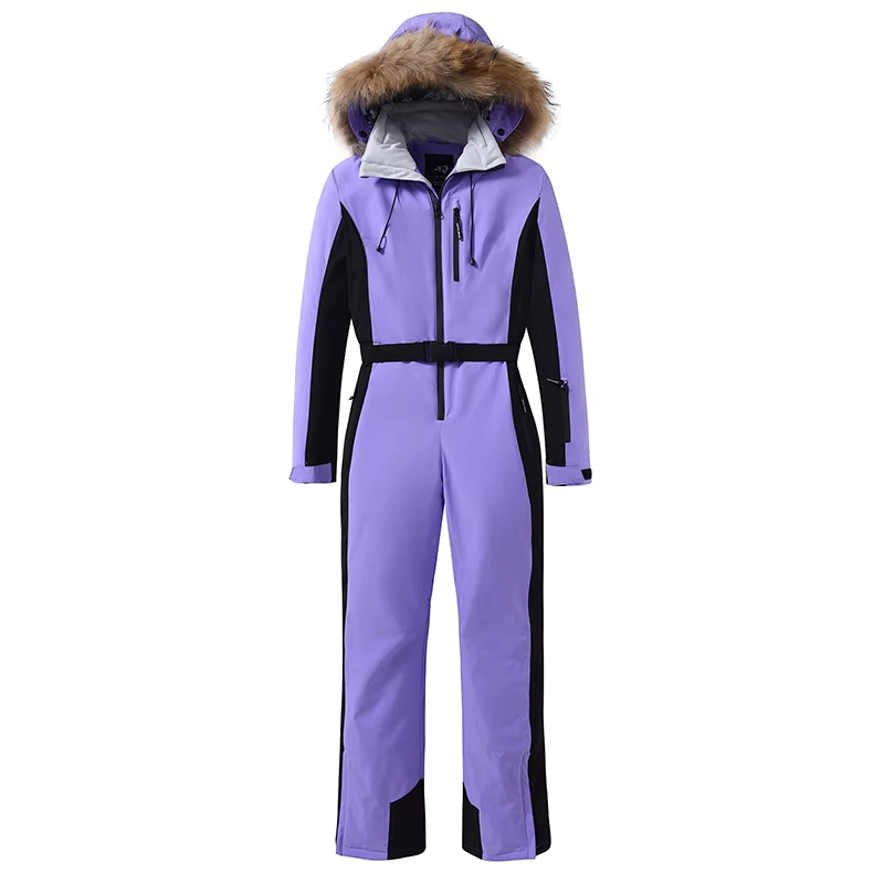 Women’s Snow Ski Jumpsuit with Overall Coverage, Winter Snowboard Suit