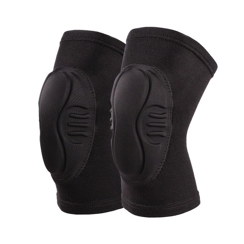 Flexible Compression Knee Pads with EVA Foam Cushioning, Pull-On Sports Protection