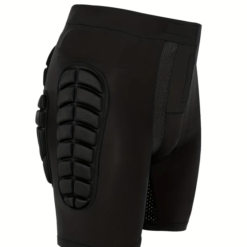 Adult High-Elastic Compression Shorts with Contrast Mesh, Impact Support Sports Fit