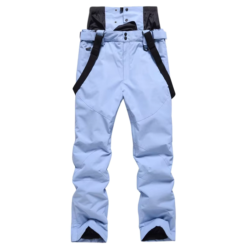 Men’s Waterproof Suspender Ski Pants with Warm Windproof Waist Protection